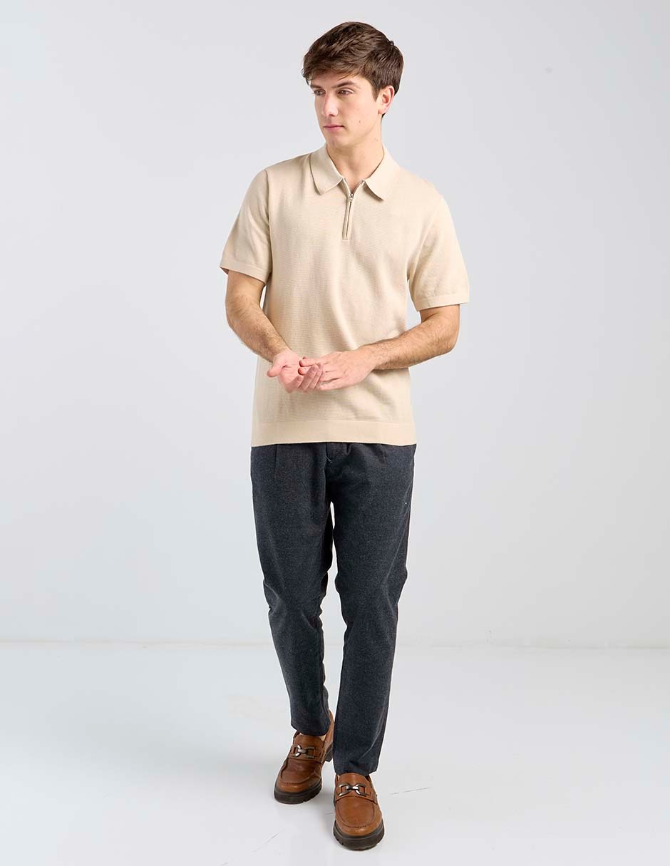 Pantalón casual chino slim de algodón para hombre 6