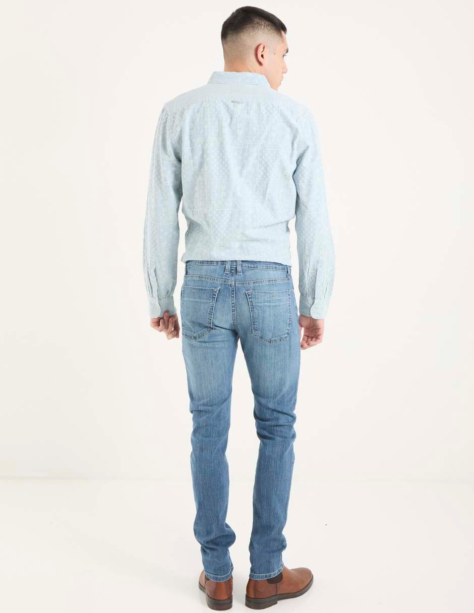 Jeans slim That's It deslavado para hombre