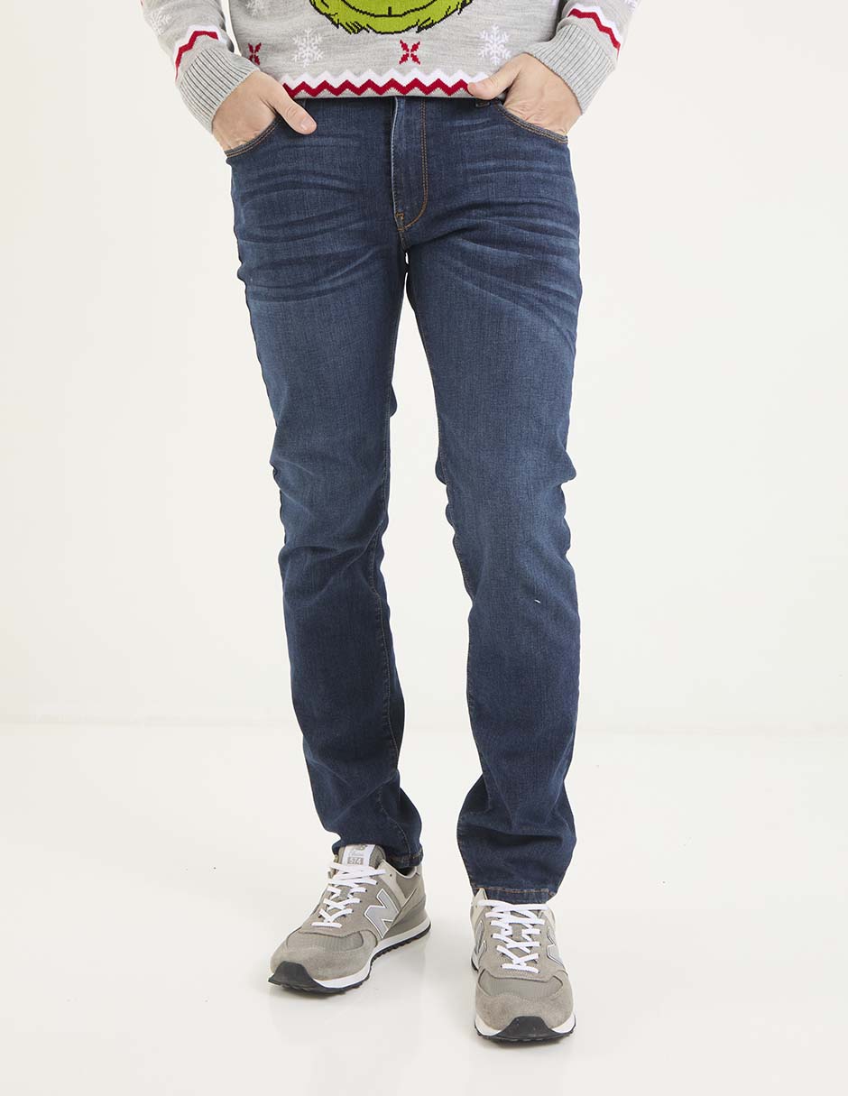 Jeans slim That's It deslavado para hombre