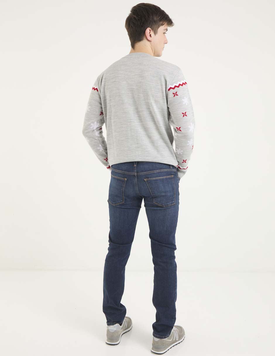 Jeans slim That's It deslavado para hombre