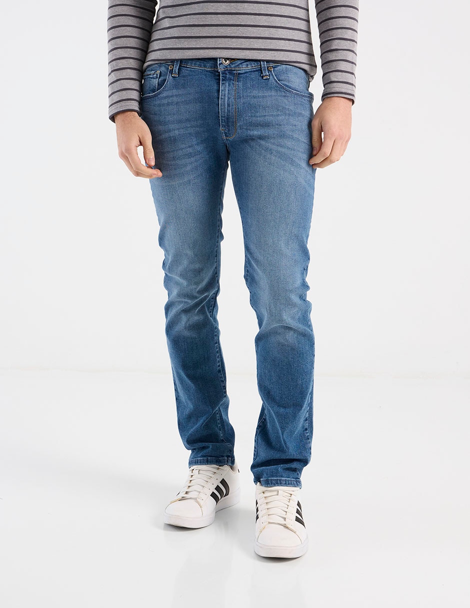 Jeans slim That's It deslavado para hombre