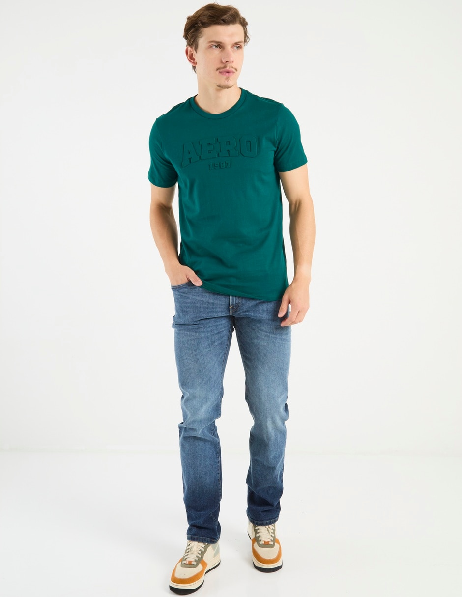 Jeans slim deslavado para hombre Jeans slim deslavado para hombre
