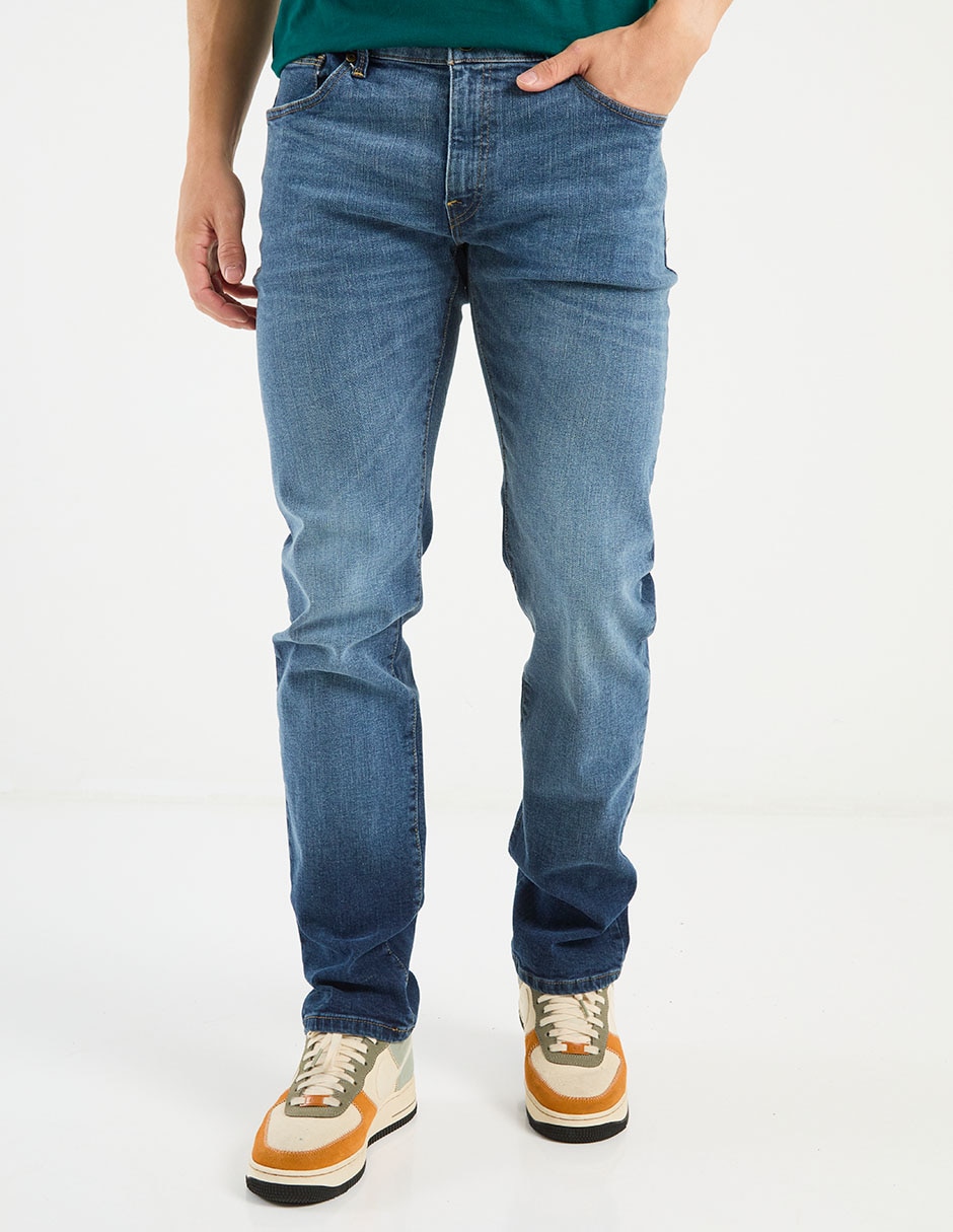 Jeans slim That's It deslavado para hombre