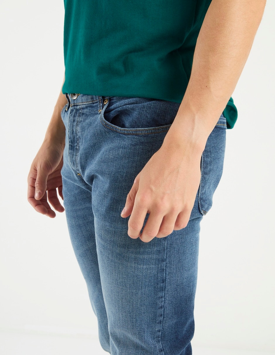 Jeans slim That's It deslavado para hombre