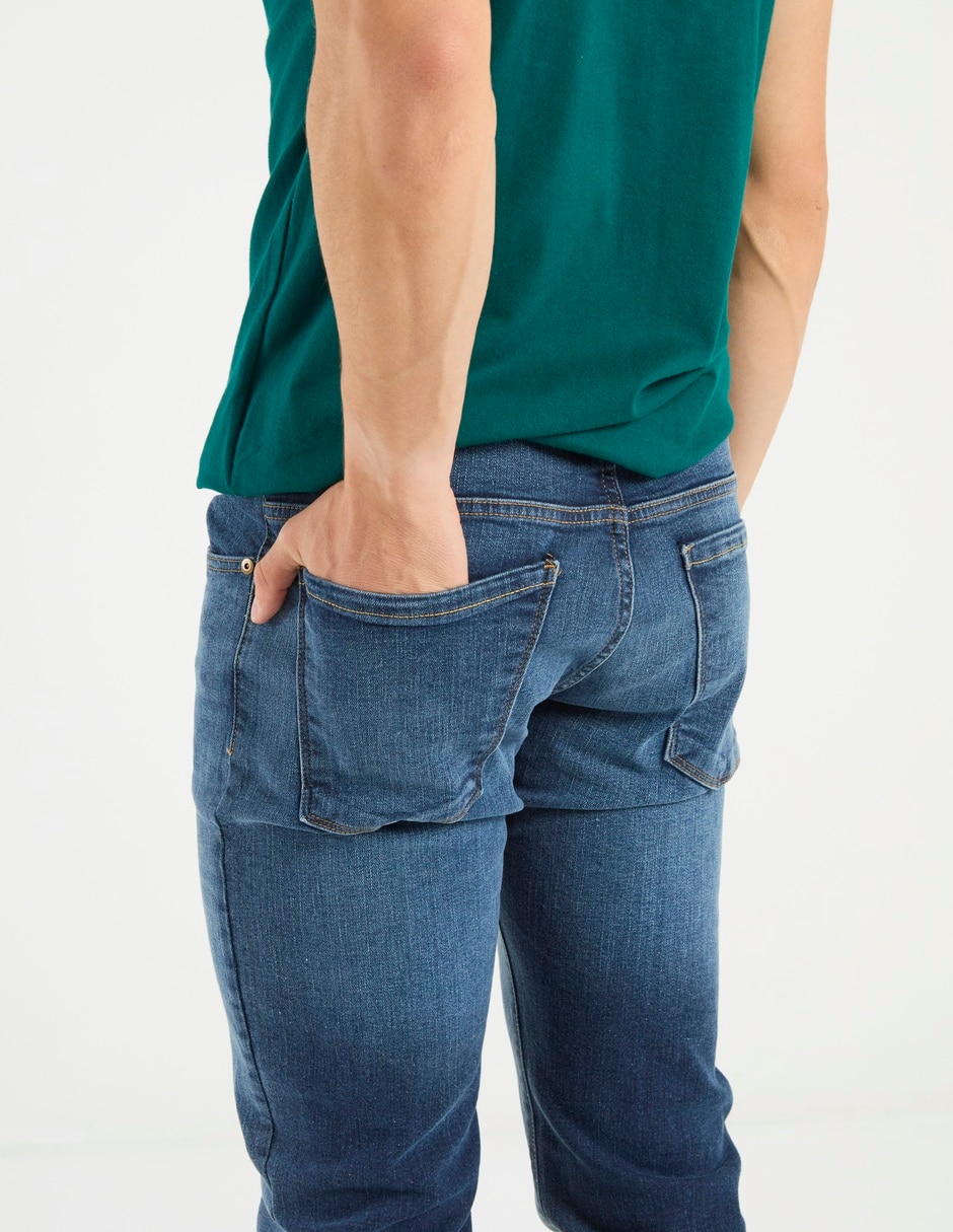 Jeans slim That's It deslavado para hombre