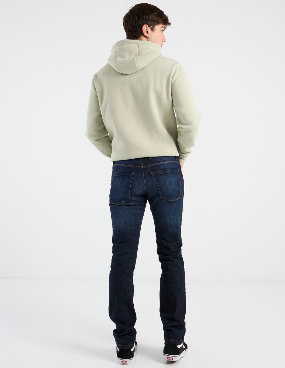 Jeans slim lavado obscuro para hombre 5