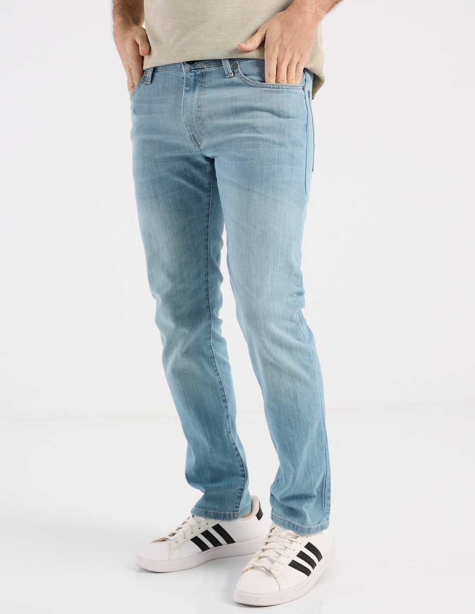 Jeans slim deslavado para hombre 1