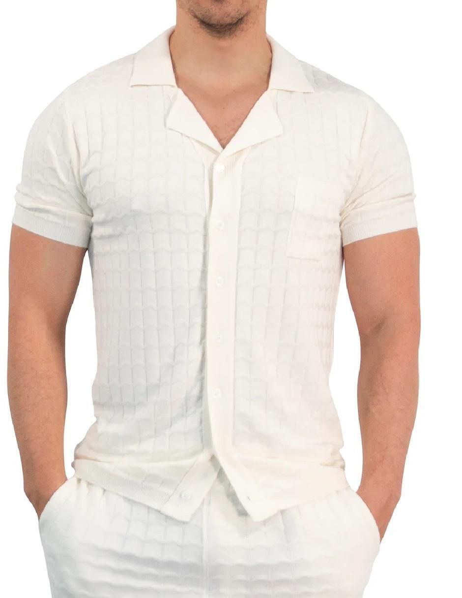 Camisa casual manga corta para hombre Camisa casual manga corta para hombre