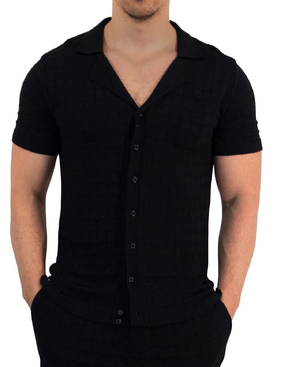 Camisa casual manga corta para hombre 1