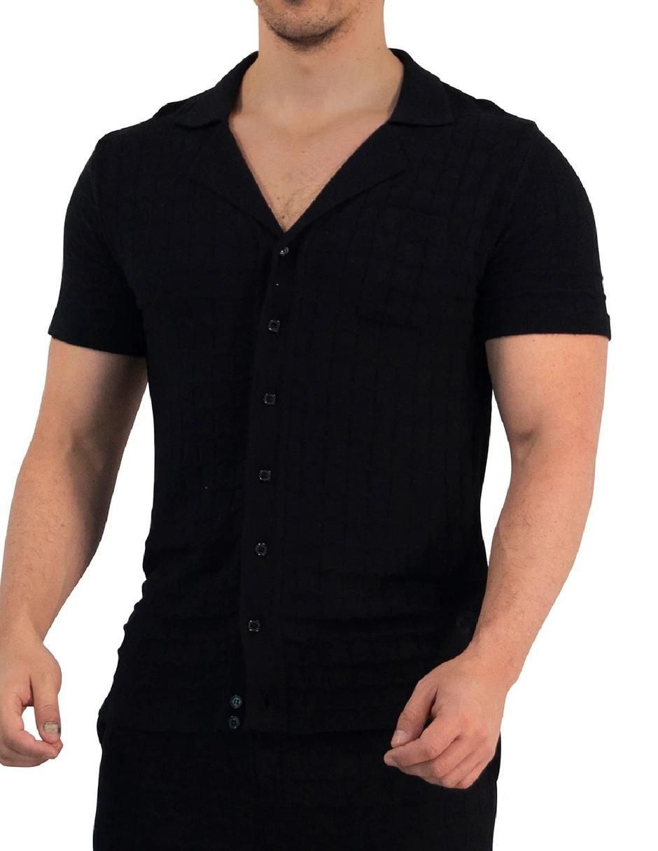 Camisa casual manga corta para hombre 5