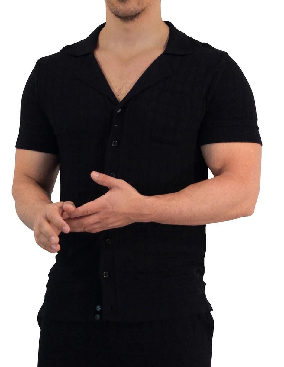 Camisa casual manga corta para hombre 4