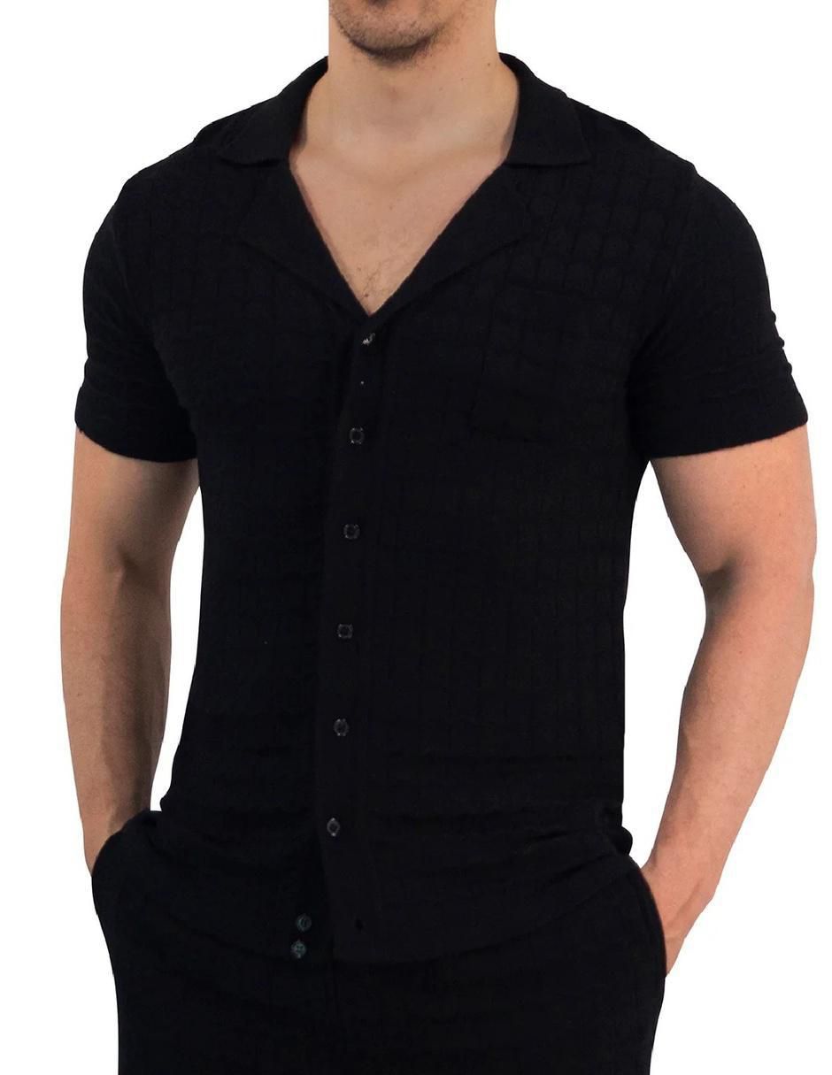 Camisa casual manga corta para hombre 3