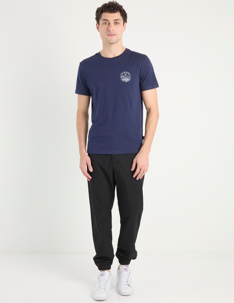 Jeans jogger straight lavado obscuro para hombre 3