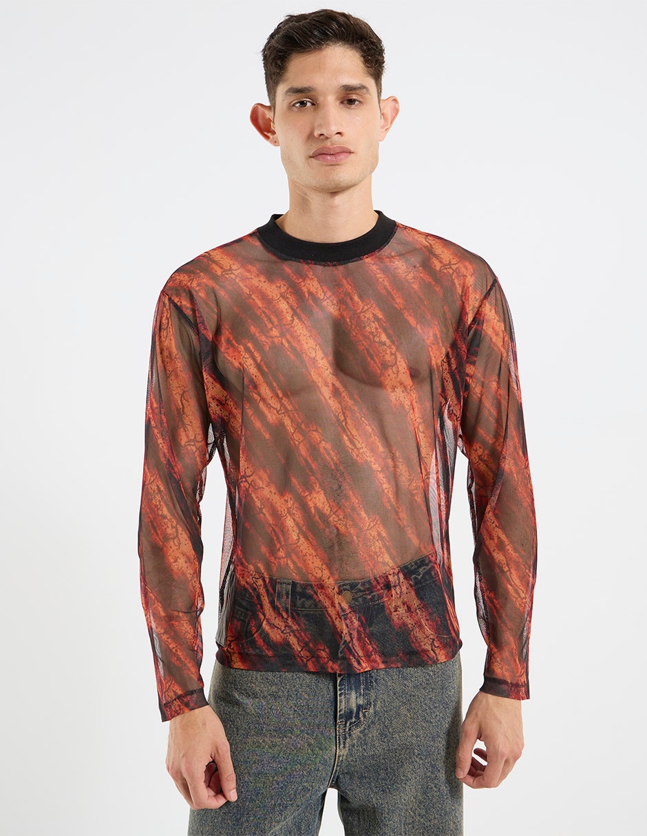 Playera cuello redondo para hombre