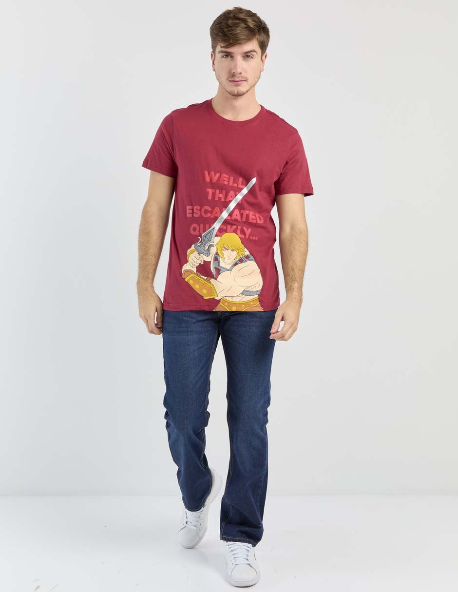 Playera Tee Bar he-man cuello redondo para hombre