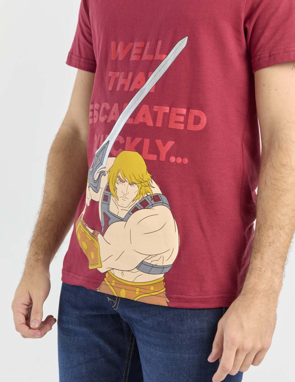 Playera Tee Bar he-man cuello redondo para hombre
