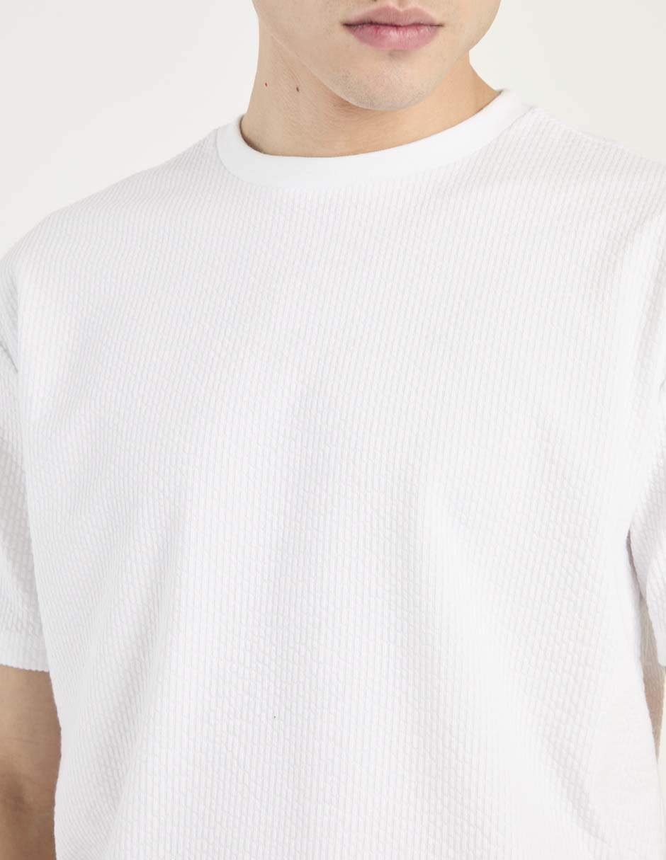 Playera cuello redondo para hombre