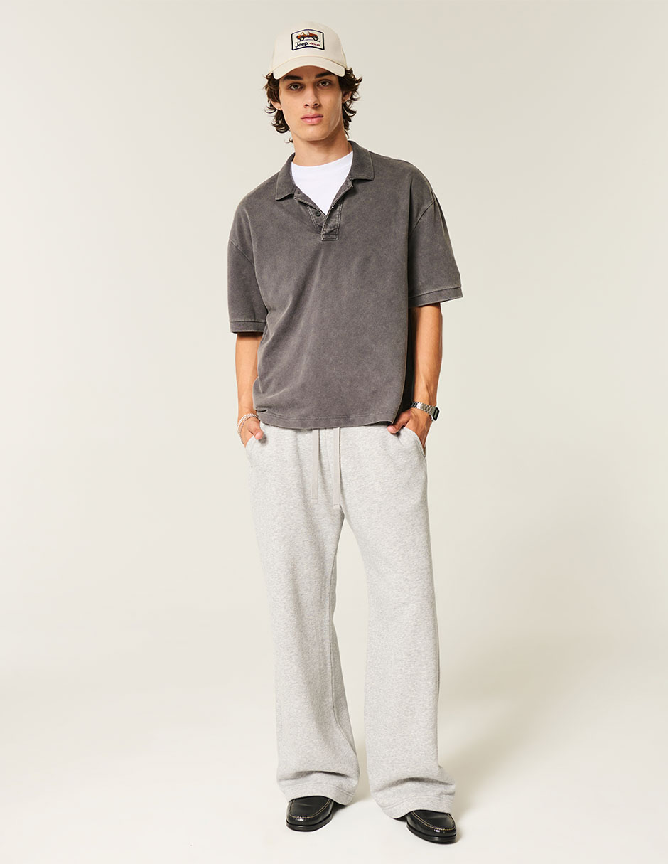 Pants regular con jareta para hombre