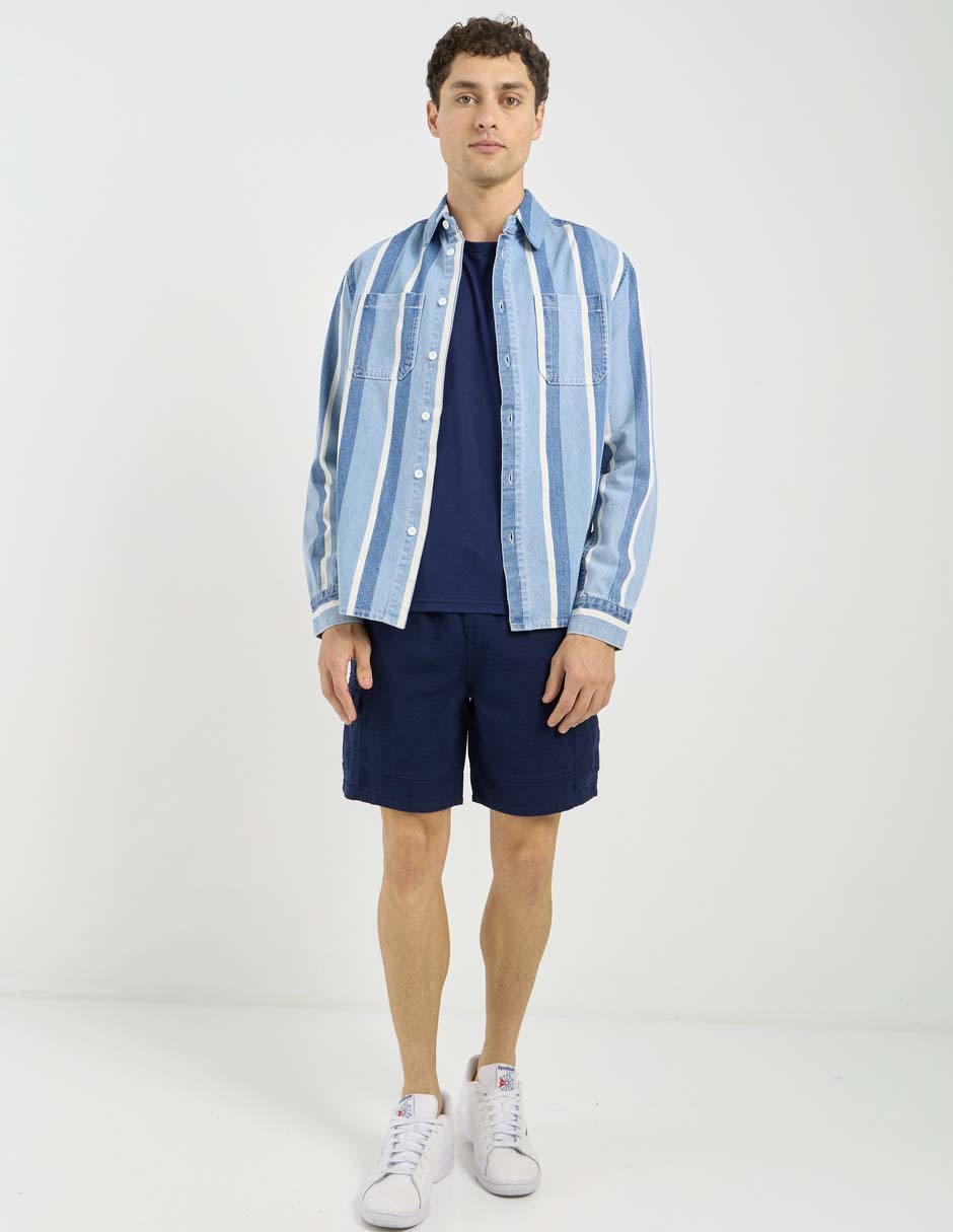 Sobrecamisa casual That's It de algodón manga larga para hombre