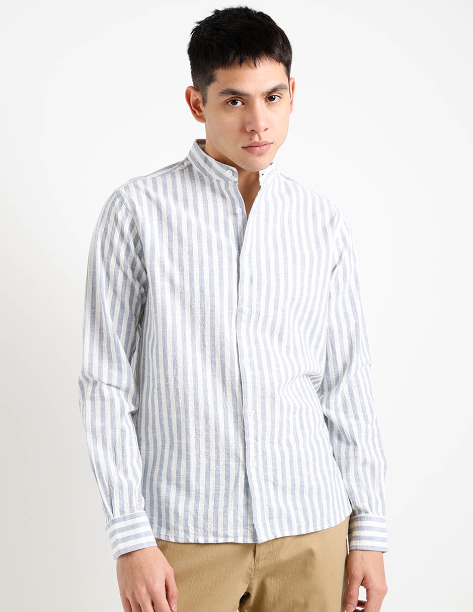 Camisa casual That's It de algodón manga larga para hombre