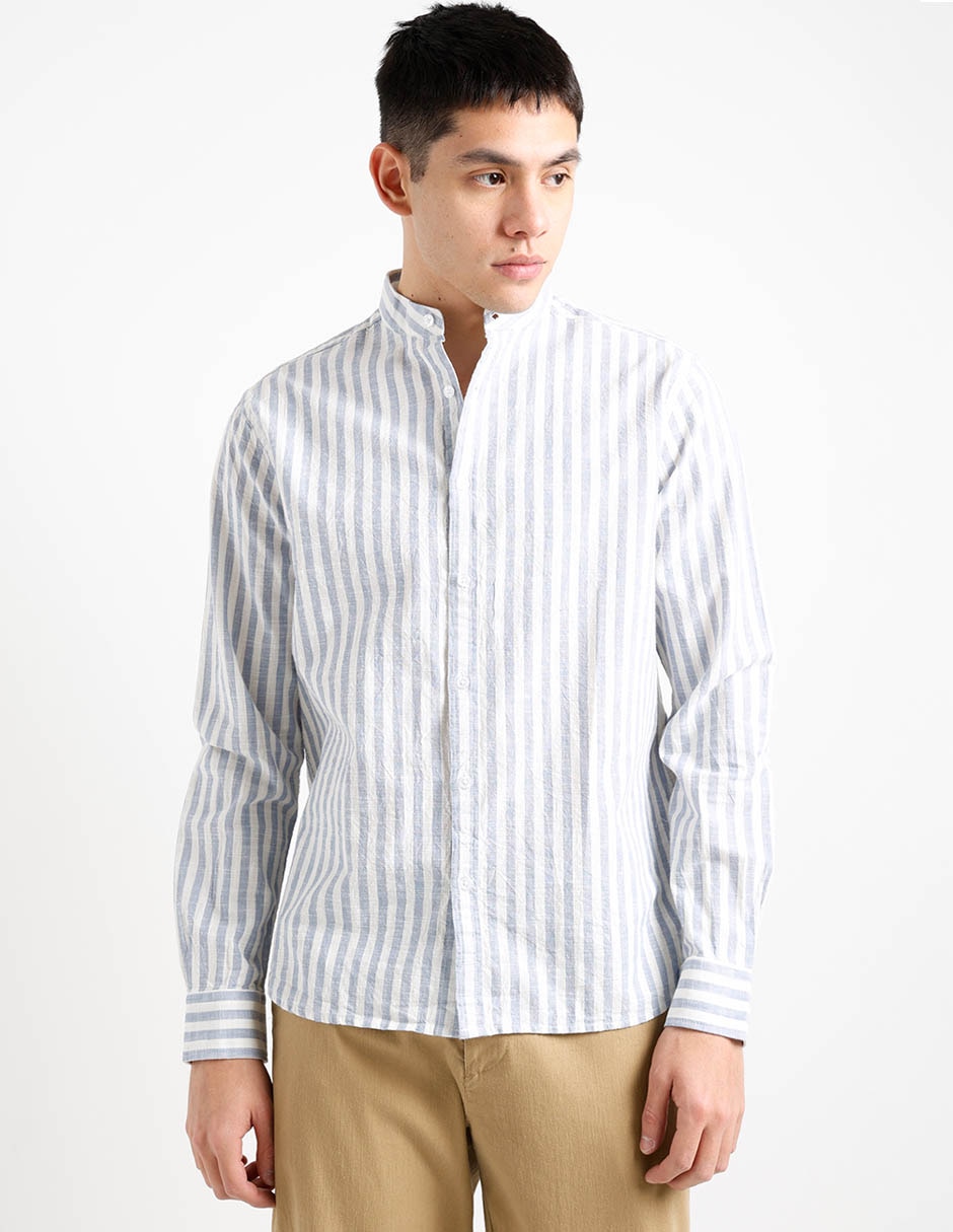 Camisa casual That's It de algodón manga larga para hombre