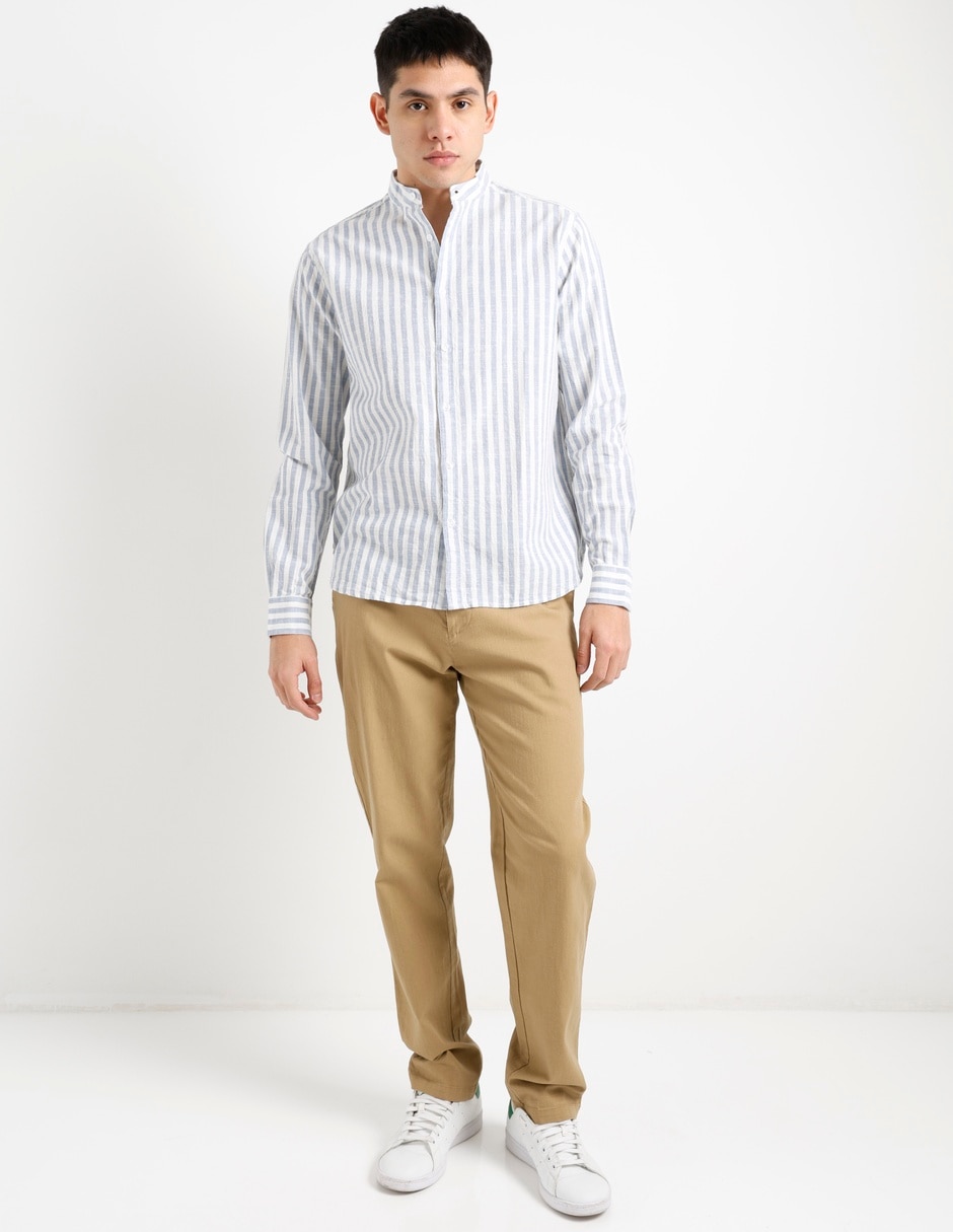 Camisa casual That's It de algodón manga larga para hombre