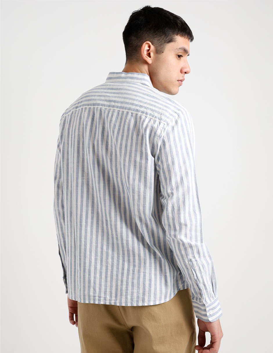 Camisa casual That's It de algodón manga larga para hombre