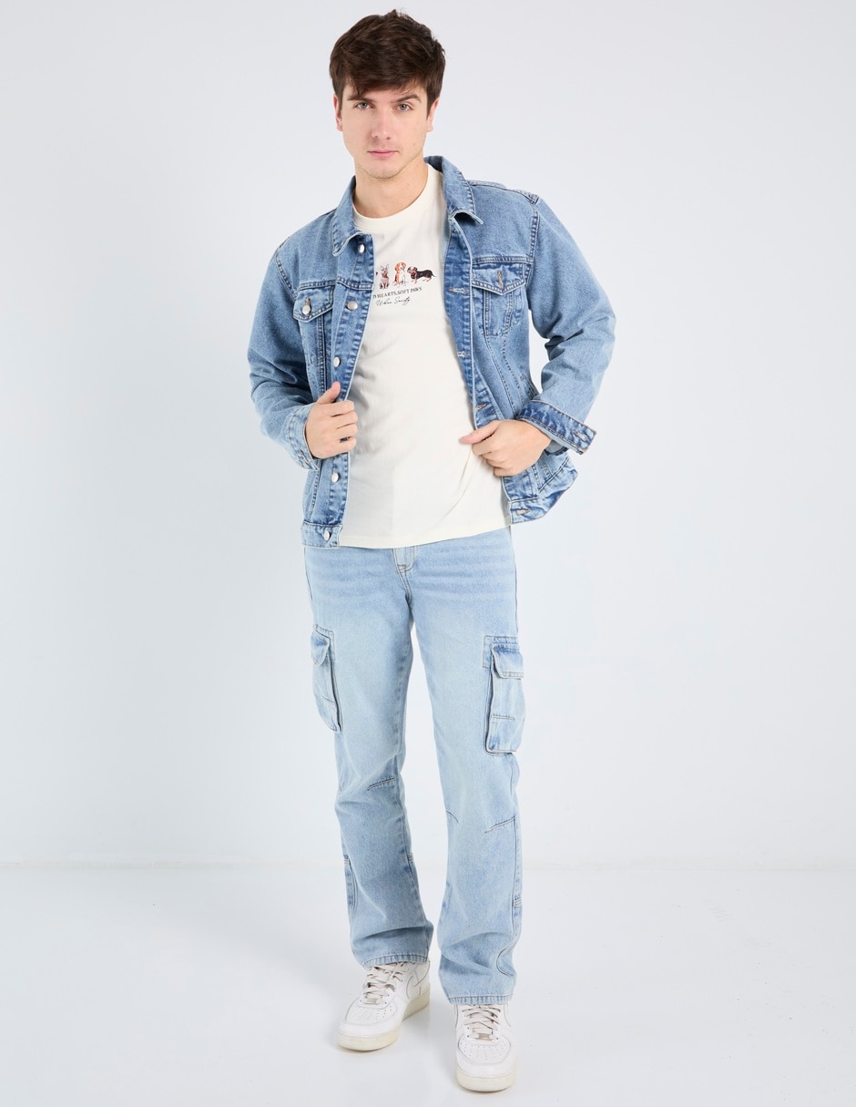 Playera cuello redondo para hombre