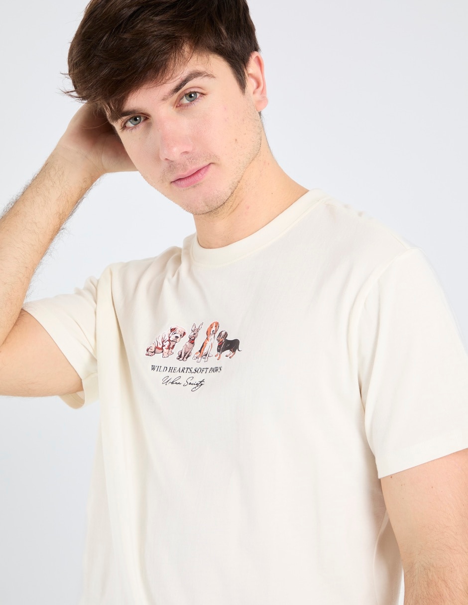 Playera cuello redondo para hombre