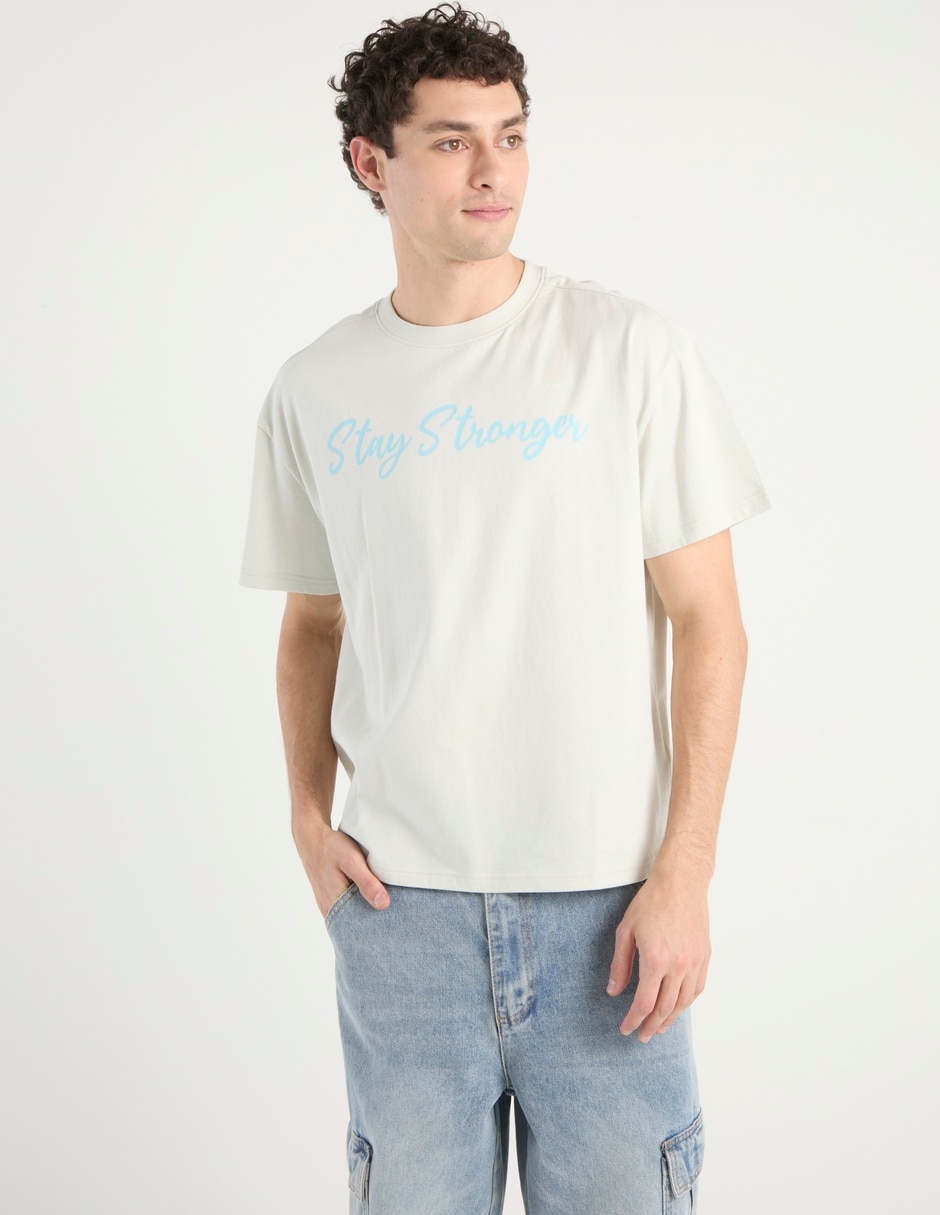 Playera cuello redondo para hombre