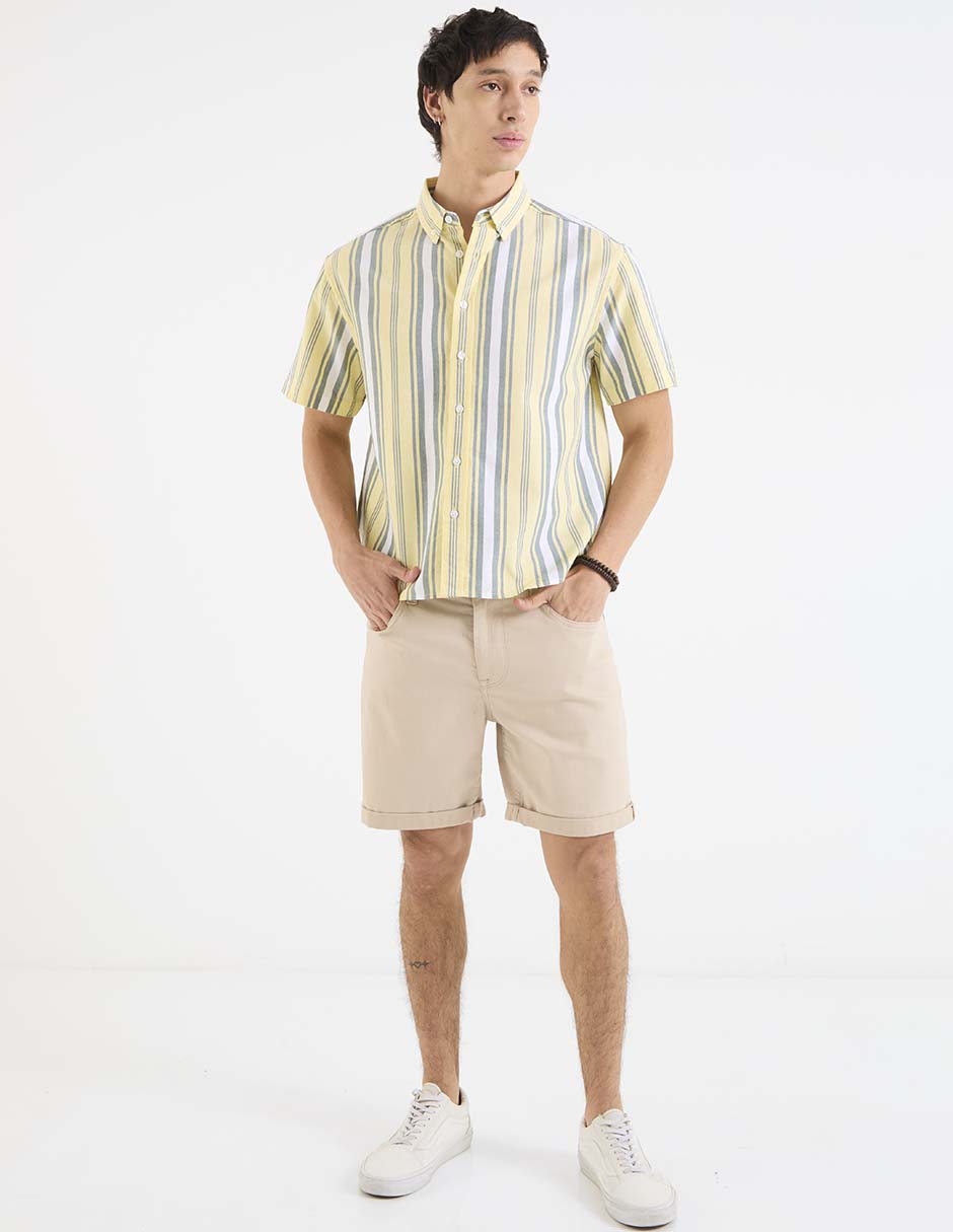 Camisa casual That's It de algodón manga corta para hombre