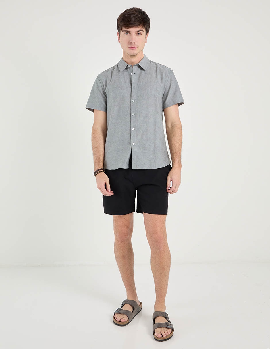 Camisa de algodón manga corta para hombre 3