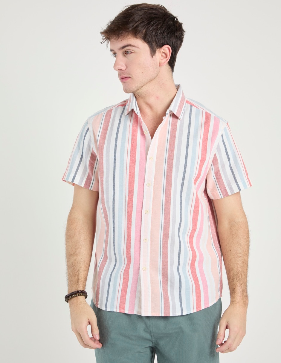 Camisa casual de algodón manga corta para hombre Camisa casual de algodón manga corta para hombre