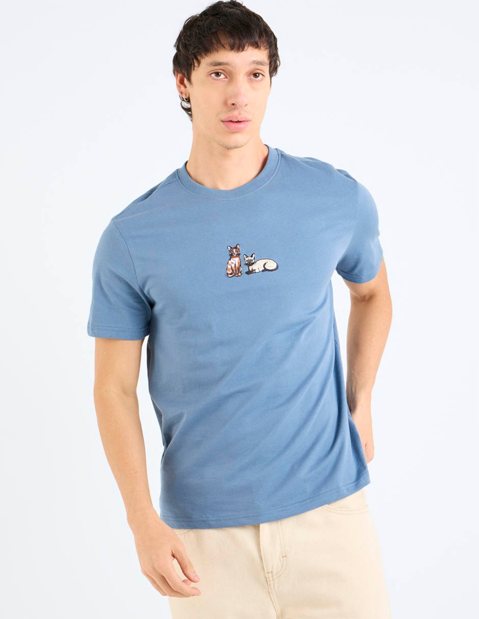 Playera cuello redondo para hombre 1