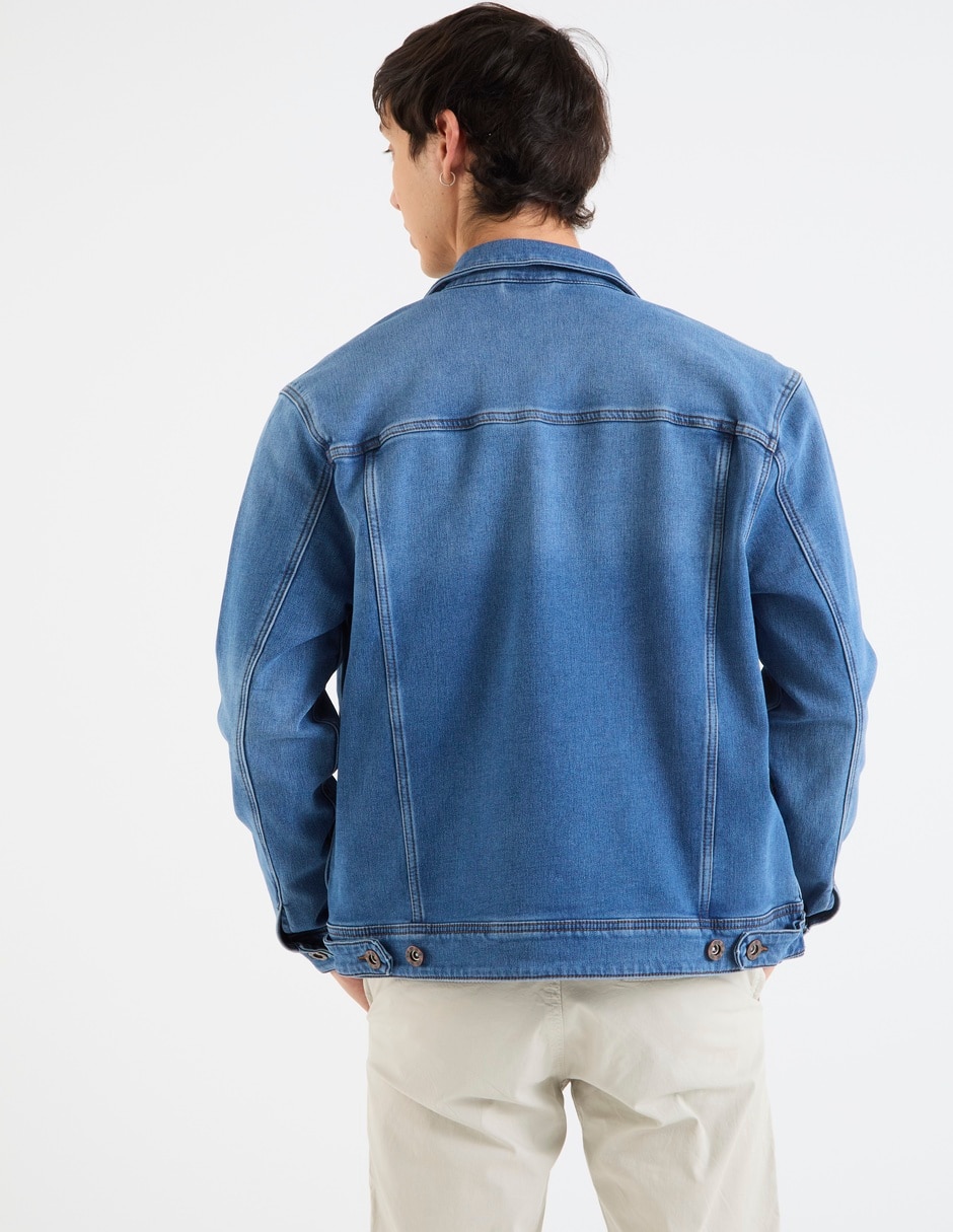 Chamarra casual That's it de mezclilla con bolsillos para hombre