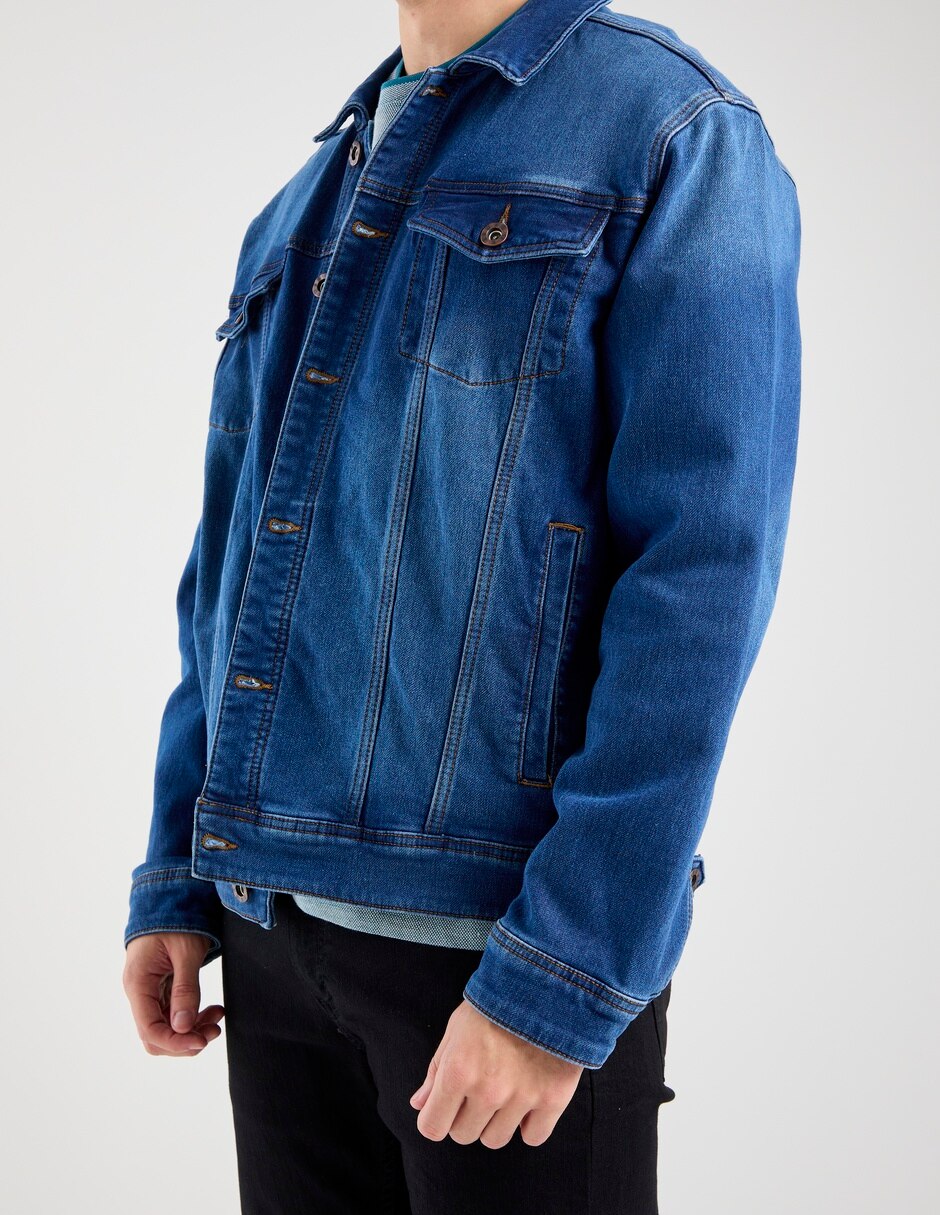 Chamarra casual con bolsillos para hombre 3