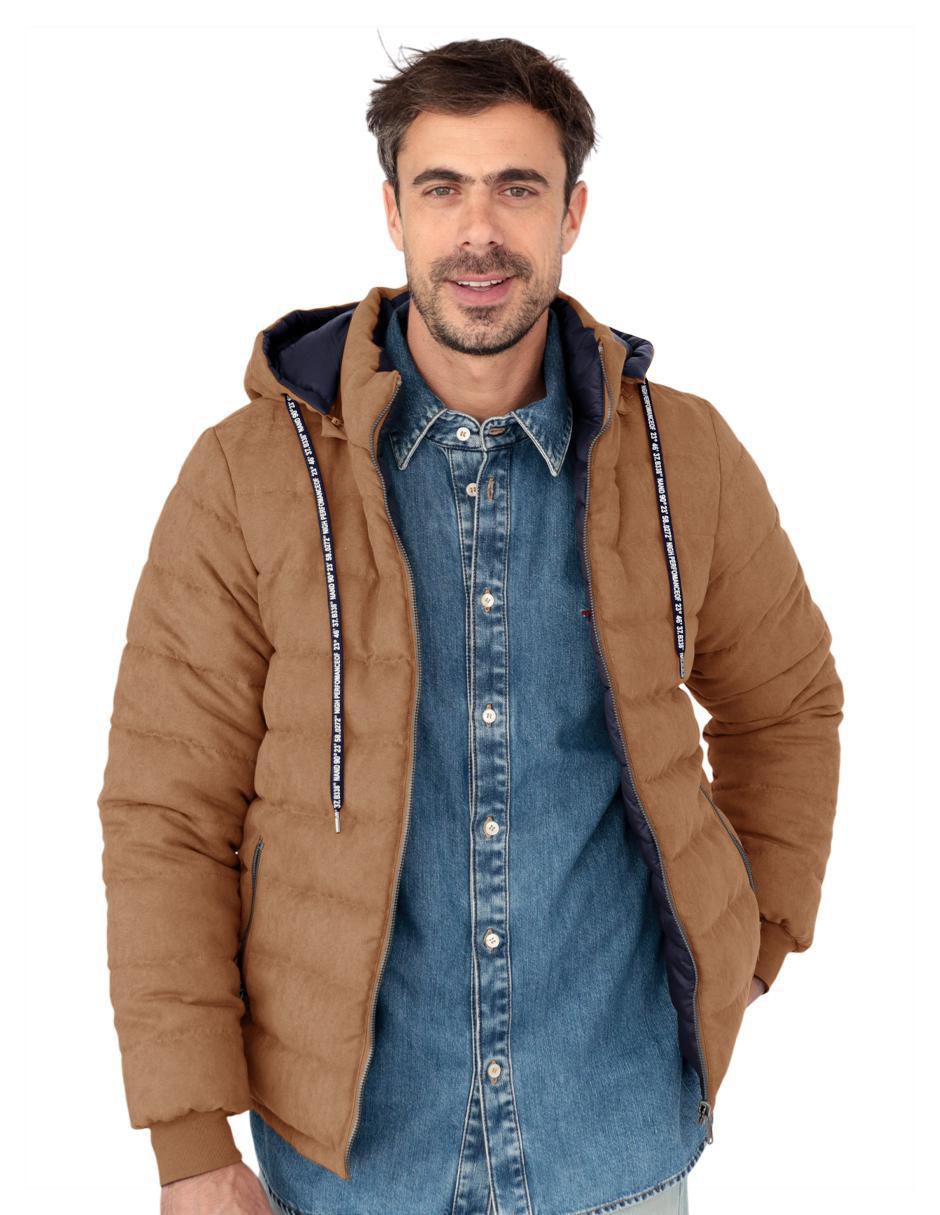 Chamarra capitonada Roosevelt reversible para hombre
