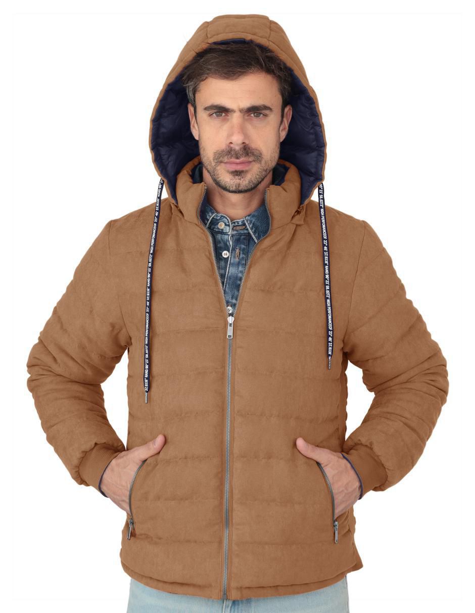 Chamarra capitonada Roosevelt reversible para hombre