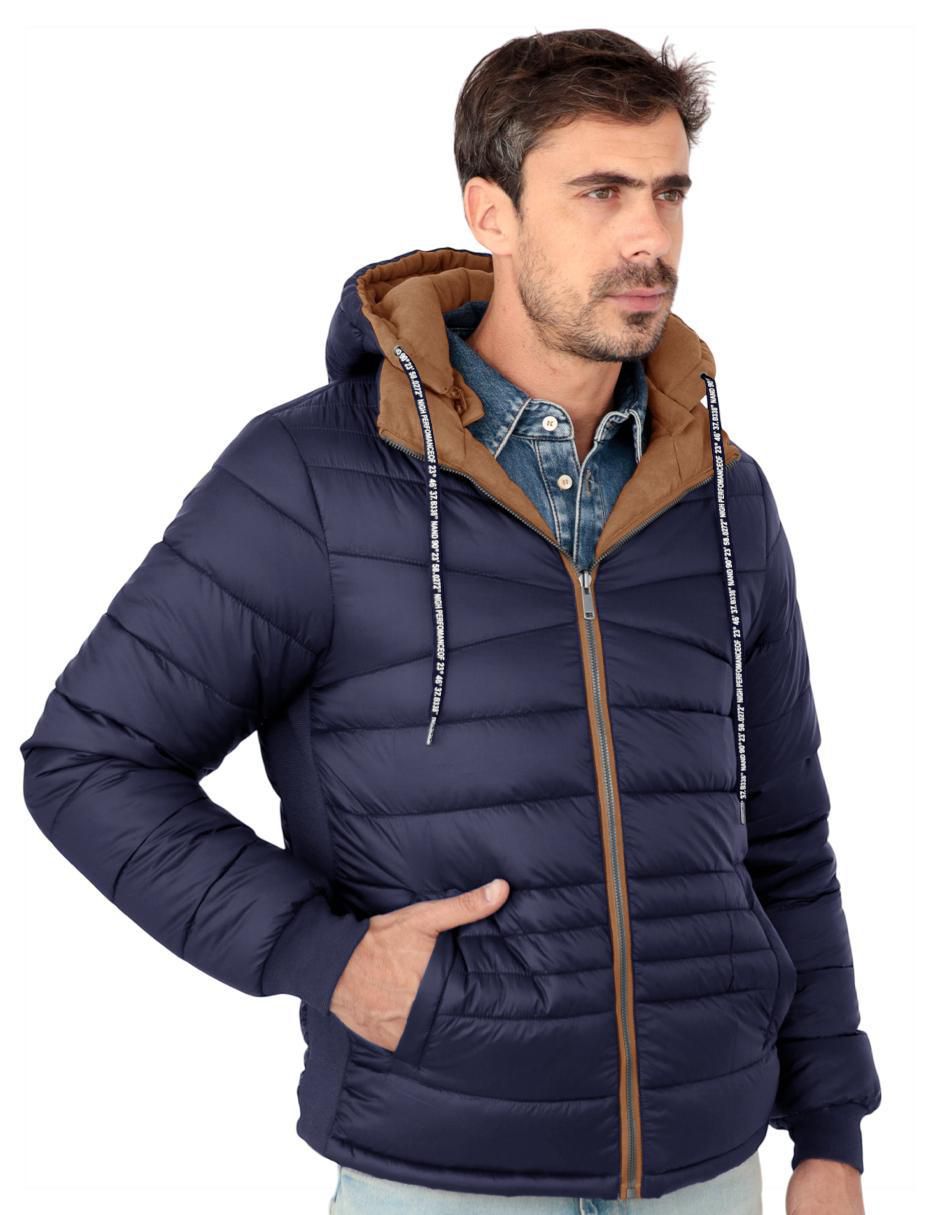 Chamarra capitonada Roosevelt reversible para hombre