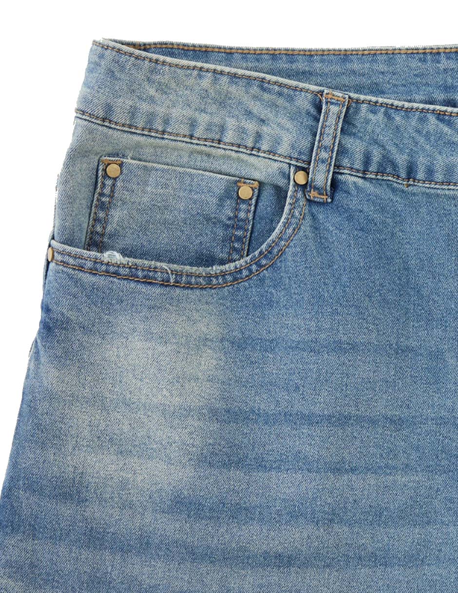 Jeans slim lavado claro para hombre