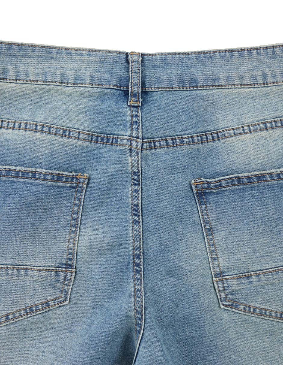Jeans slim lavado claro para hombre 6