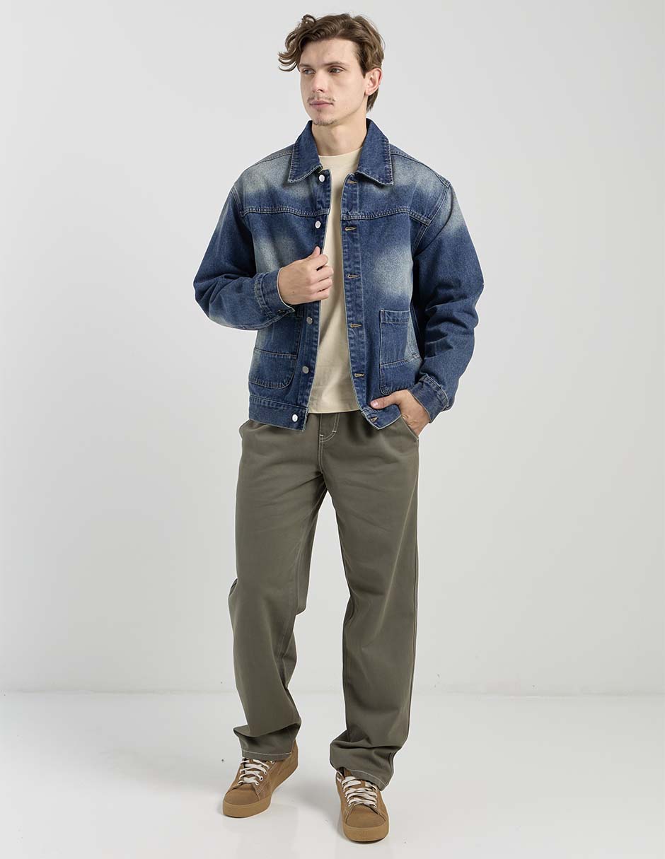 Pantalón casual jogger straight de algodón para hombre 3