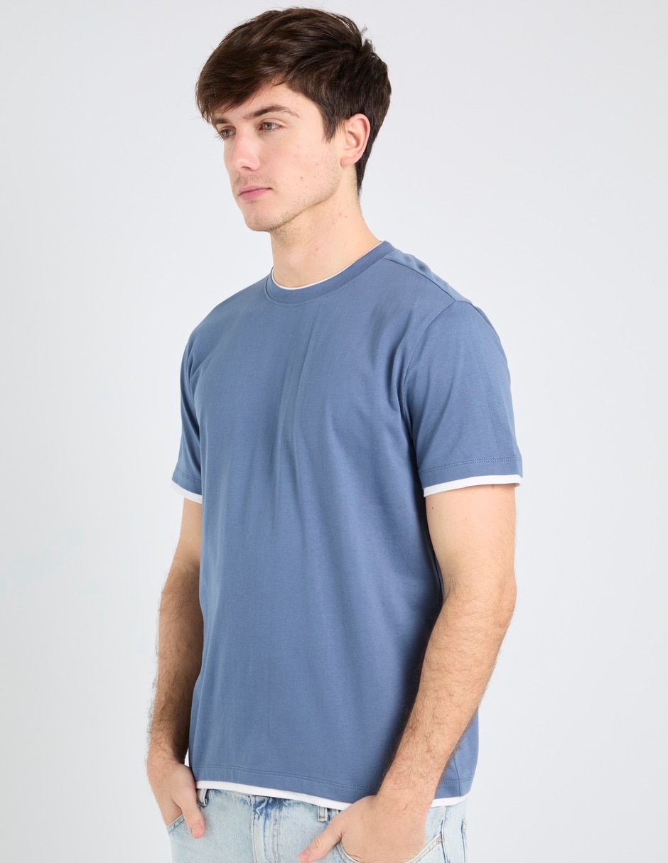 Playera cuello redondo para hombre