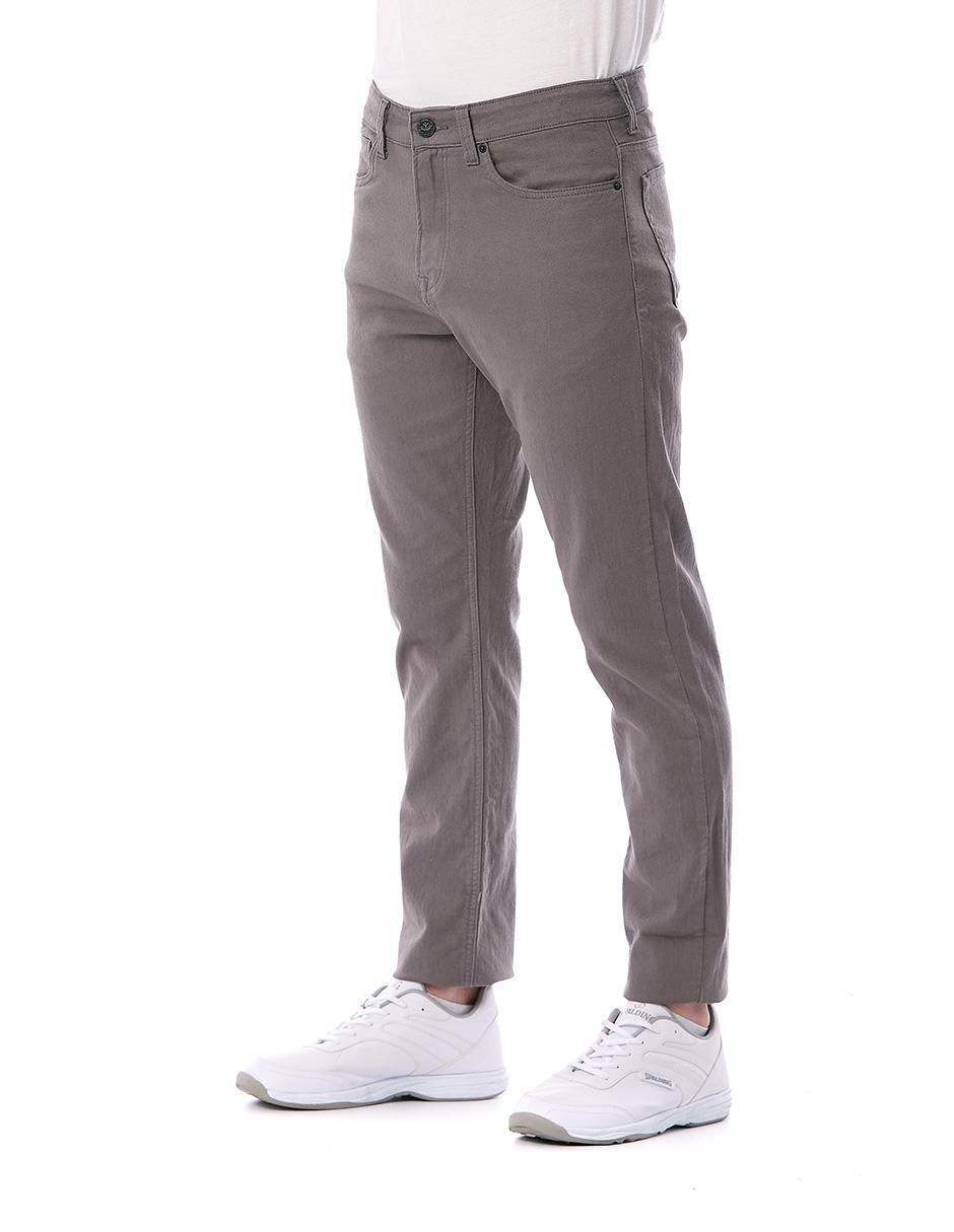 Pantalón regular de gabardina para hombre 6