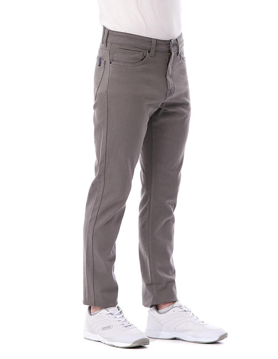 Pantalón regular de gabardina para hombre 5
