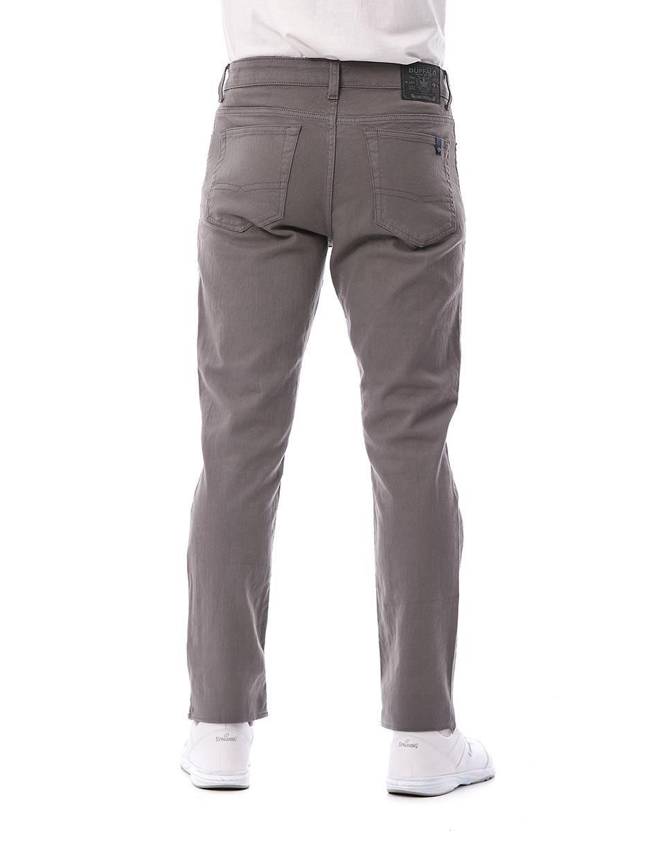 Pantalón regular de gabardina para hombre 4