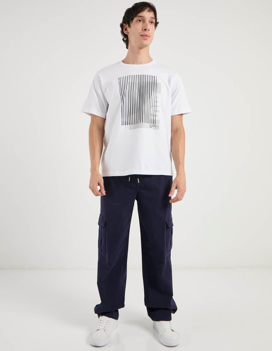Playera cuello redondo para hombre