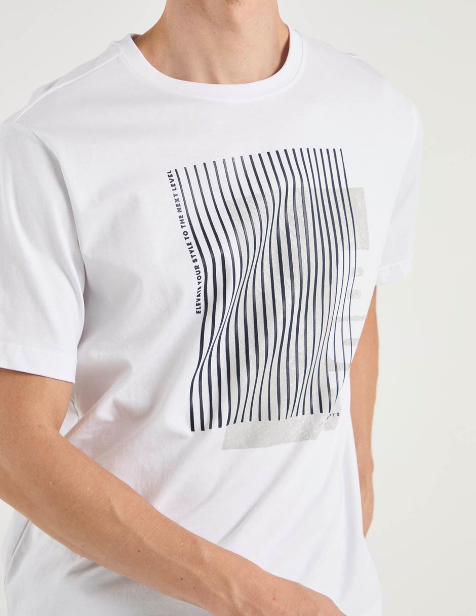 Playera cuello redondo para hombre