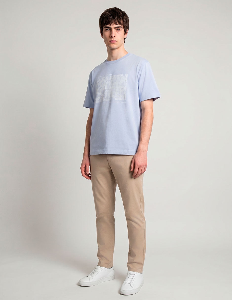 Playera cuello redondo para hombre