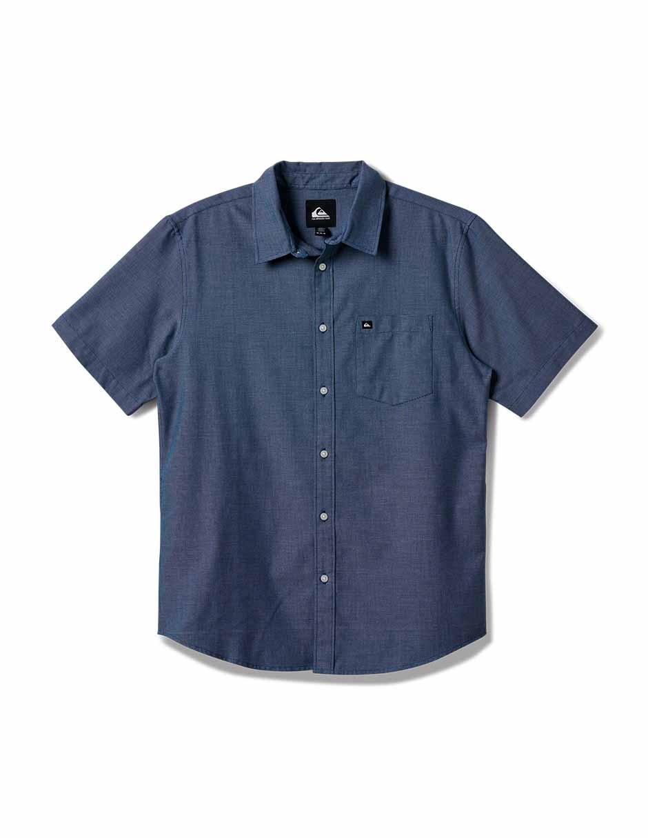 Camisa/sobrecamisa casual de mezcla de materiales manga corta para hombre Camisa/sobrecamisa casual de mezcla de materiales manga corta para hombre